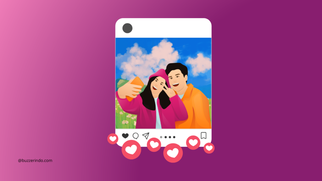 mendapat banyak like pada postingan