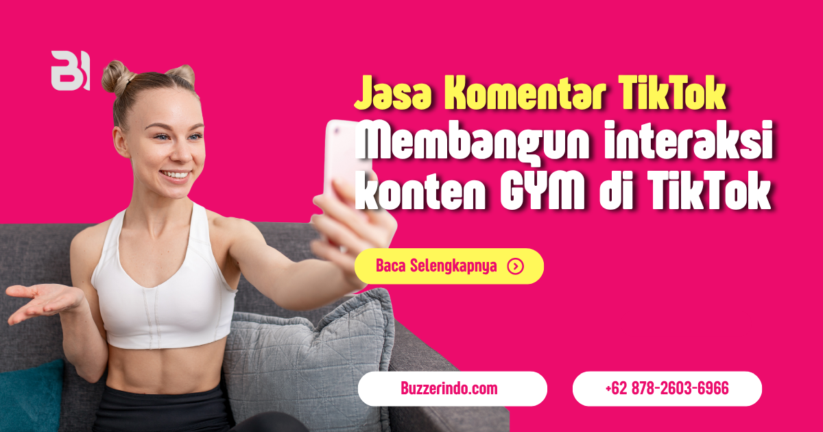 Konten gym di tiktok ramai dengan jasa komentar